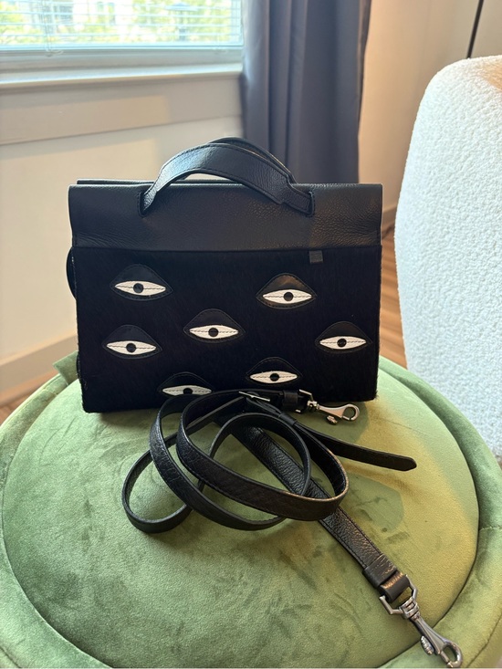 Min & Mon Handbags - Min & Mon Vali Small Black Eye Crossbody Handbag